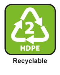 recyclable (2 HDPE)