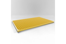 Stairwell Platform System - Fixed Grate & Frame 800mm x 1200mm