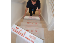 Stair Carpet Protection Film FR TS63 Embossed 1200mm x 100m