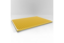 Stairwell Platform System Fixed Grate & Frame 900mm to 1200mm