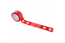 First Fix Heating Return Tape 50mm x 66m Red