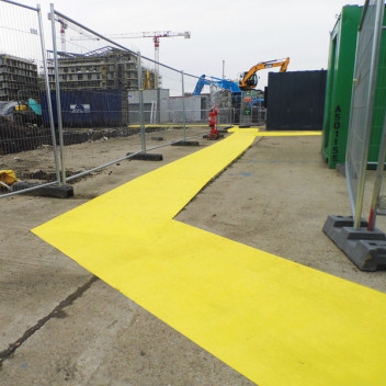 Rubber Matting Pyramat 1m x 10m Yellow