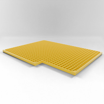 Fixed Grate & Frame Stairwell Hatch (LH Cut Out) 900mm x 1200mm