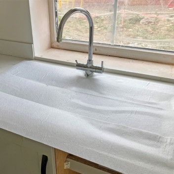 Tecdura Stickymat FR White Kitchen 1.1mm x 1.04m x 50m