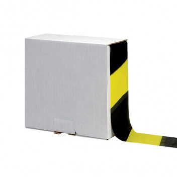 Hazard Warning Tape Barrier Tape Black/Yellow 75mm x 500m