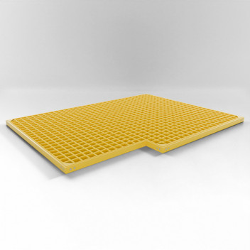 Fixed Grate & Frame Stairwell Hatch (RH Cut Out) 900mm x 1200mm