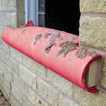 Foam Protection Circular 114mm x 2m Red External