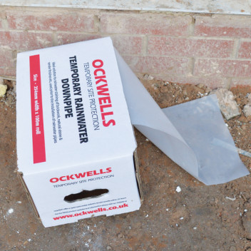 Temporary Rainwater Downpipe Ockwells 250mm x 100m (Boxed)