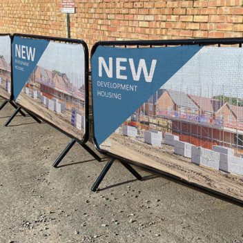 Double Sided Pedestrian Barrier Covers