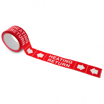 First Fix Heating Return Tape 50mm x 66m Red