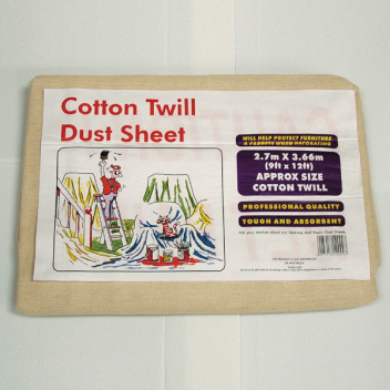 Dust Sheets Cotton/Twill 9\' x 12\'