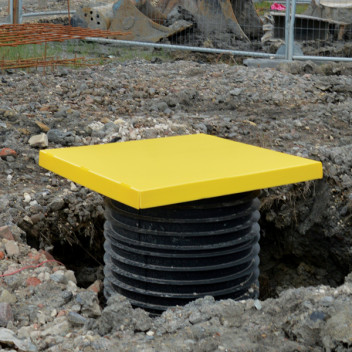Manhole Protection Cover 50mm x 680mm x 680mm Yellow