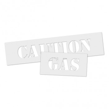 First Fix Stencils - Gas