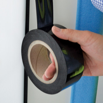 Ultra Low Tack Tape 50mm x 100m Black (6) Ultra Low Tack Tape 50mm x 100m Black (6)