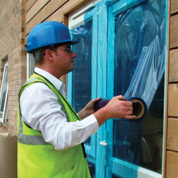 Glass Protection Film FR - Hard Surface Blue Glass Protection Film FR - Hard Surface Blue